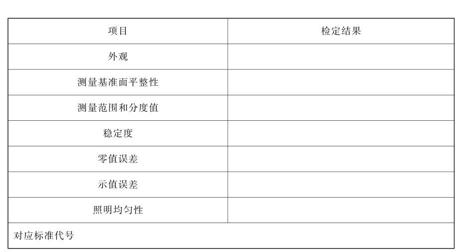 光澤度計檢定證書內(nèi)容